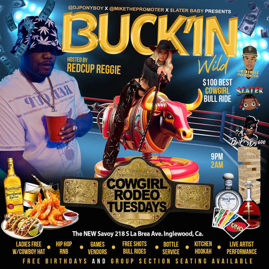 Saddle Up for Buckin Wild Cowgirl Rodeo Tuesdays!