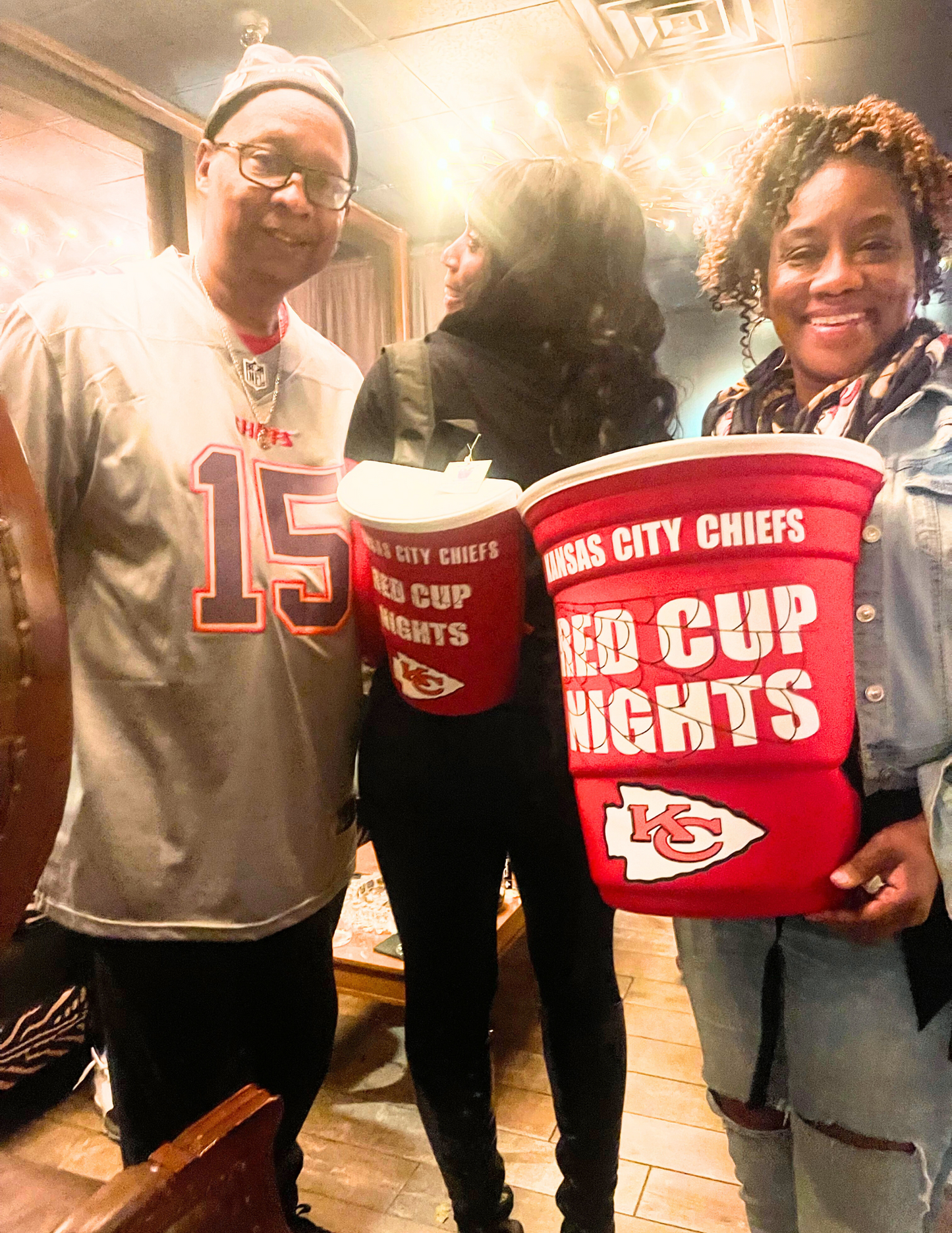 Small Red Cup Backpack with Customized Sports Teams