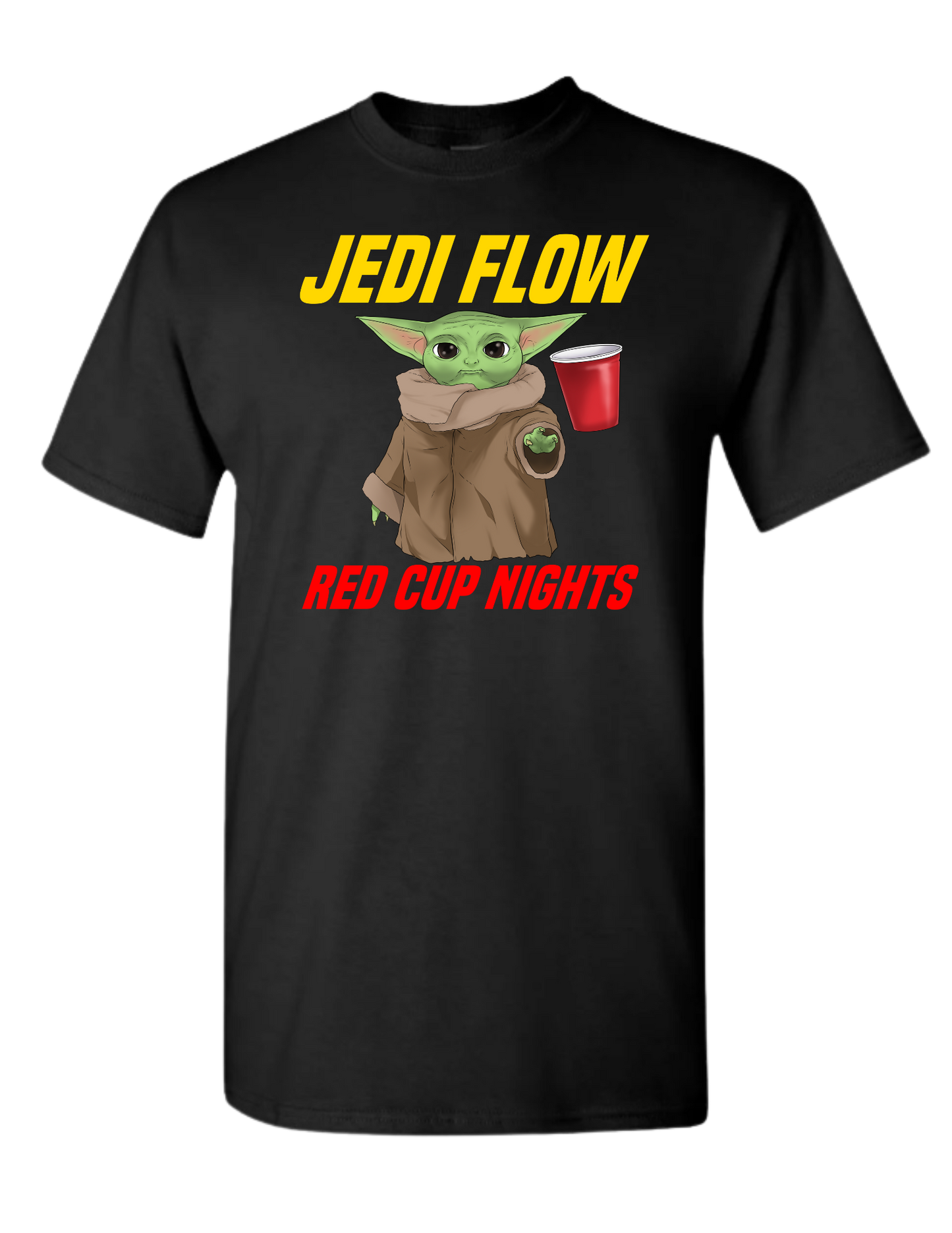 Unisex T-Shirt Yoda 'Jedi Flow' Yellow