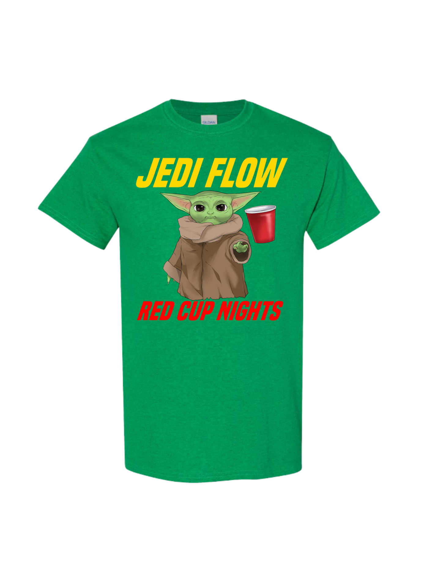 Unisex T-Shirt Yoda 'Jedi Flow' Yellow