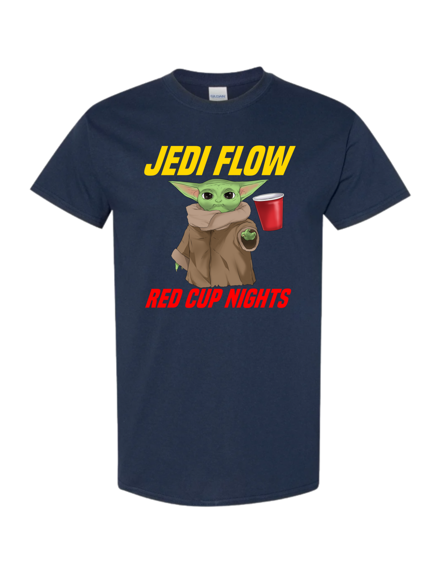 Unisex T-Shirt Yoda 'Jedi Flow' Yellow