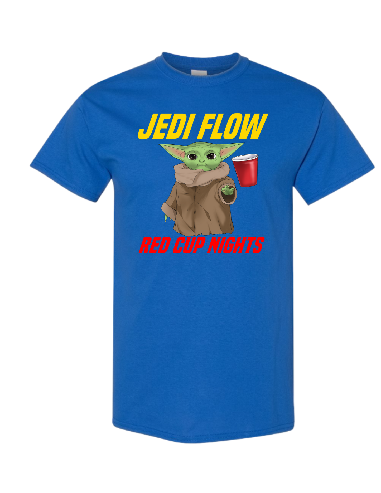 Unisex T-Shirt Yoda 'Jedi Flow' Yellow