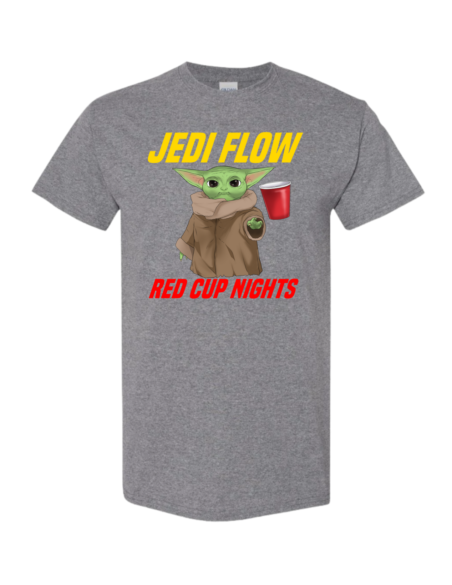 Unisex T-Shirt Yoda 'Jedi Flow' Yellow
