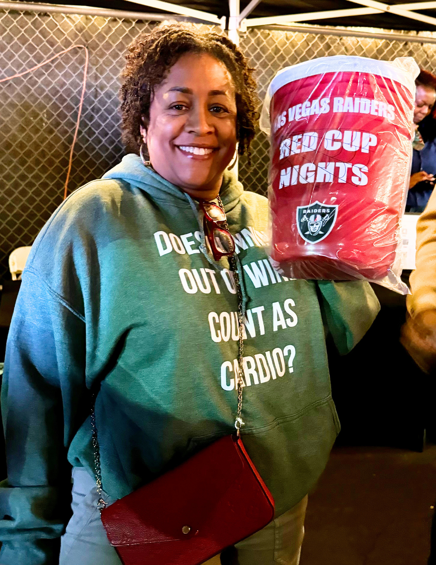 Small Red Cup Backpack with Customized Sports Teams