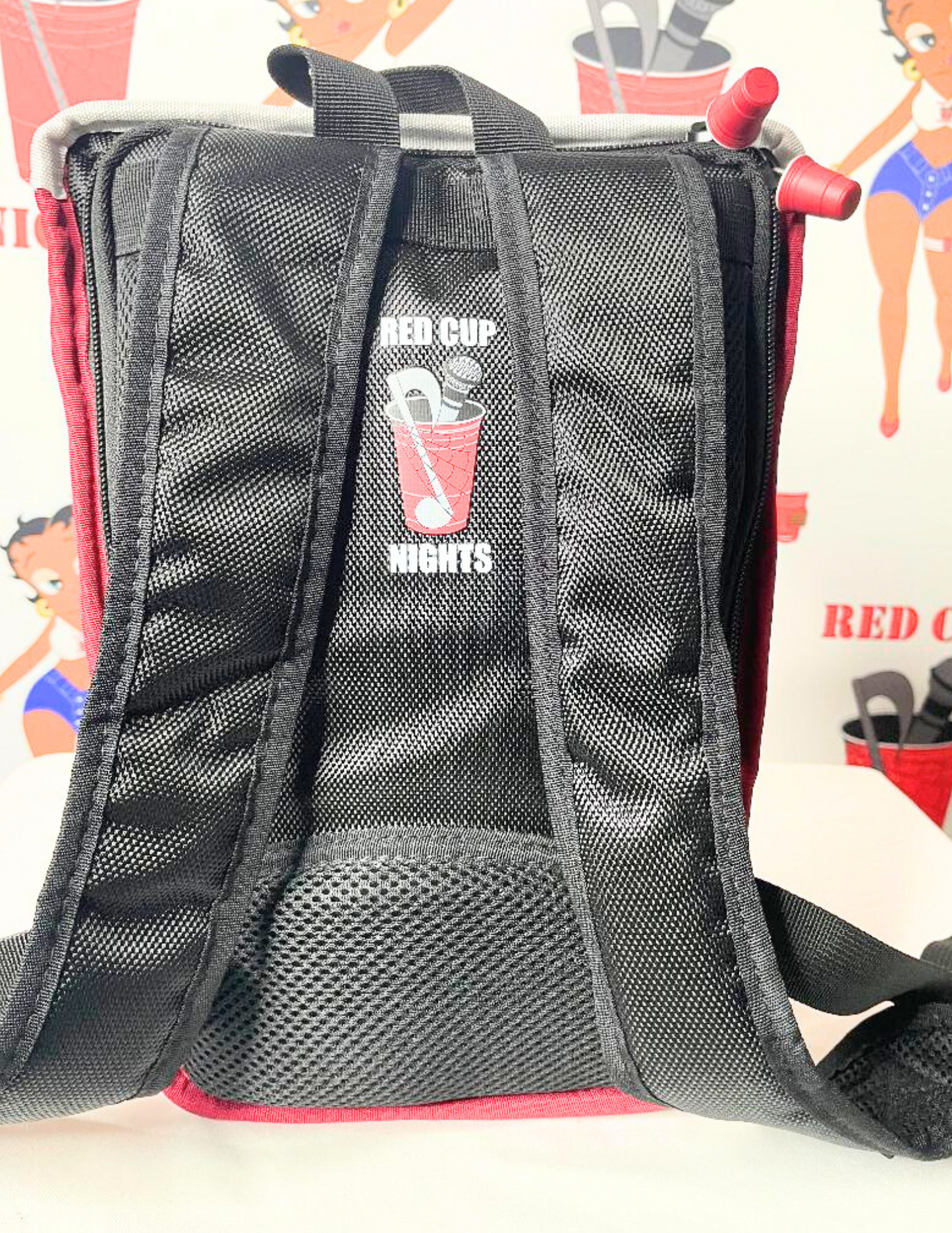 Small Red Cup Backpack with Customized Sports Teams