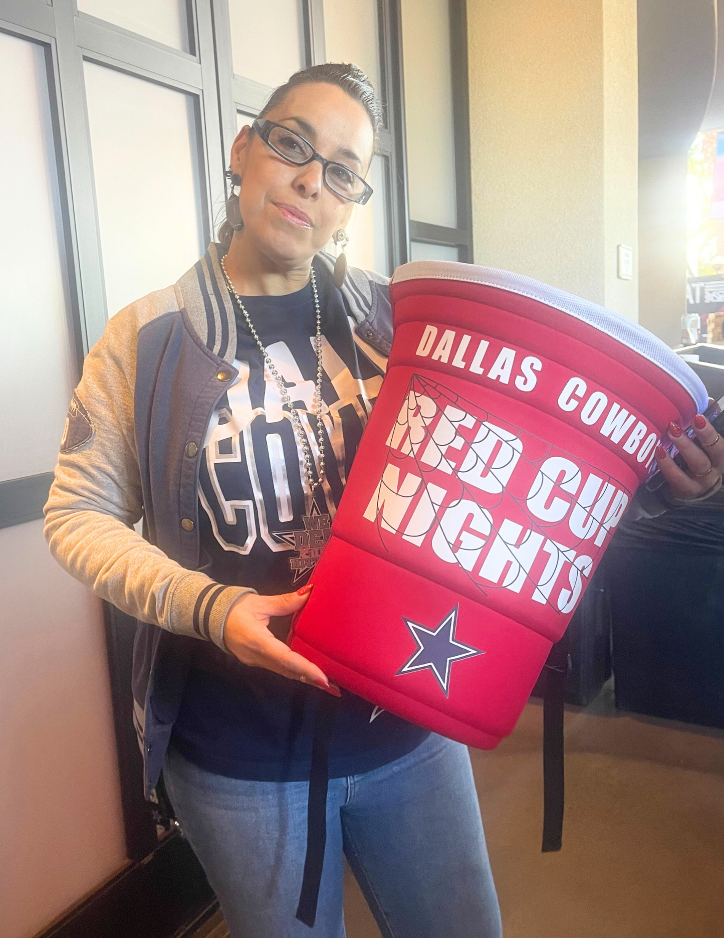 Large Red Cup Backpacks with Custom Sport Teams