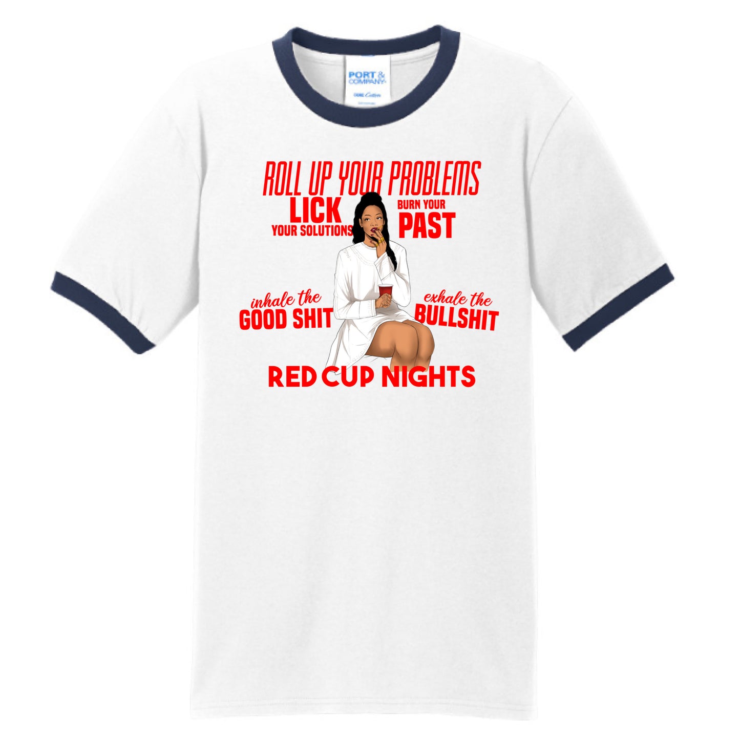 White/Navy - FRONT