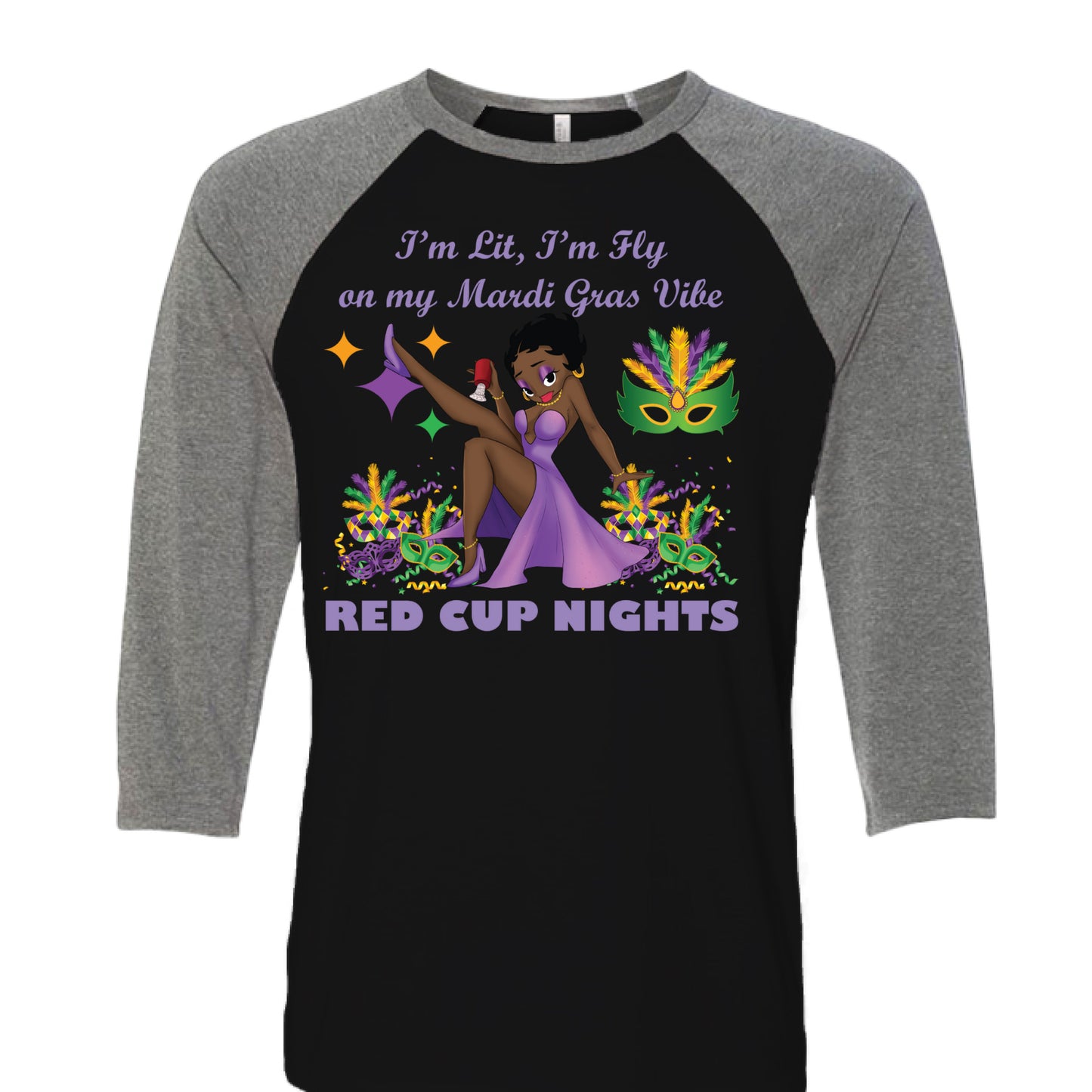 Black/ Deep Heather - FRONT