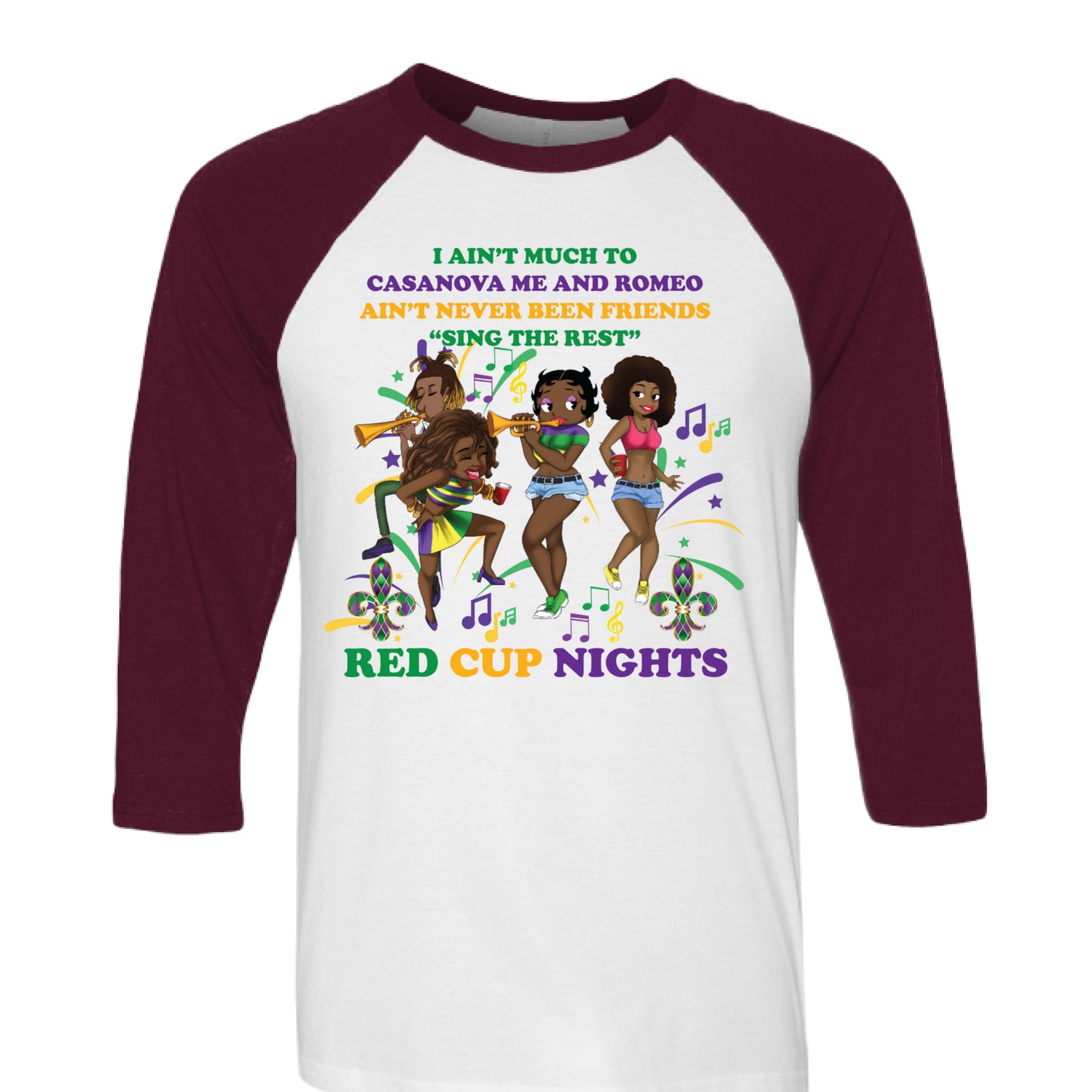 White/ Maroon - FRONT