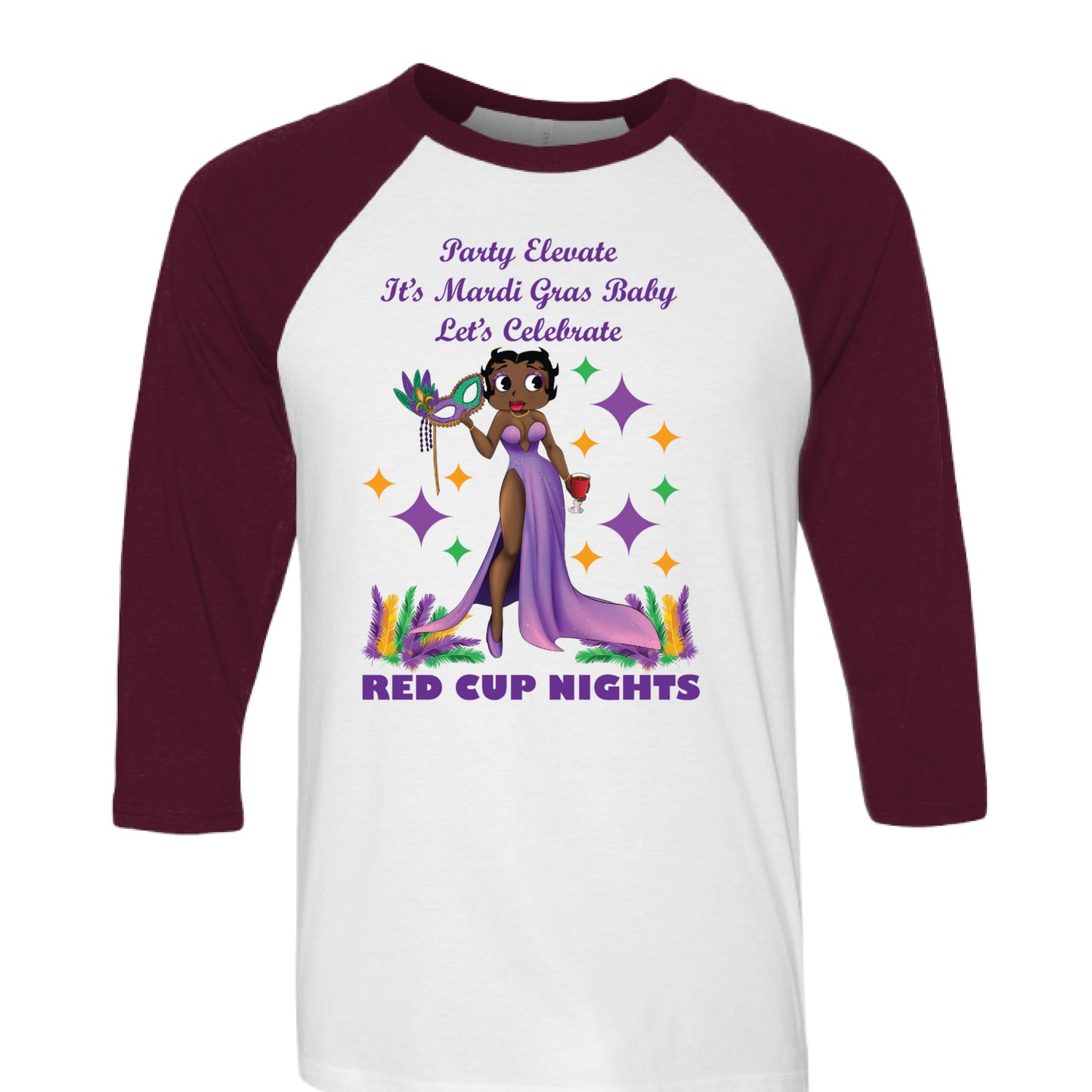 White/ Maroon - FRONT