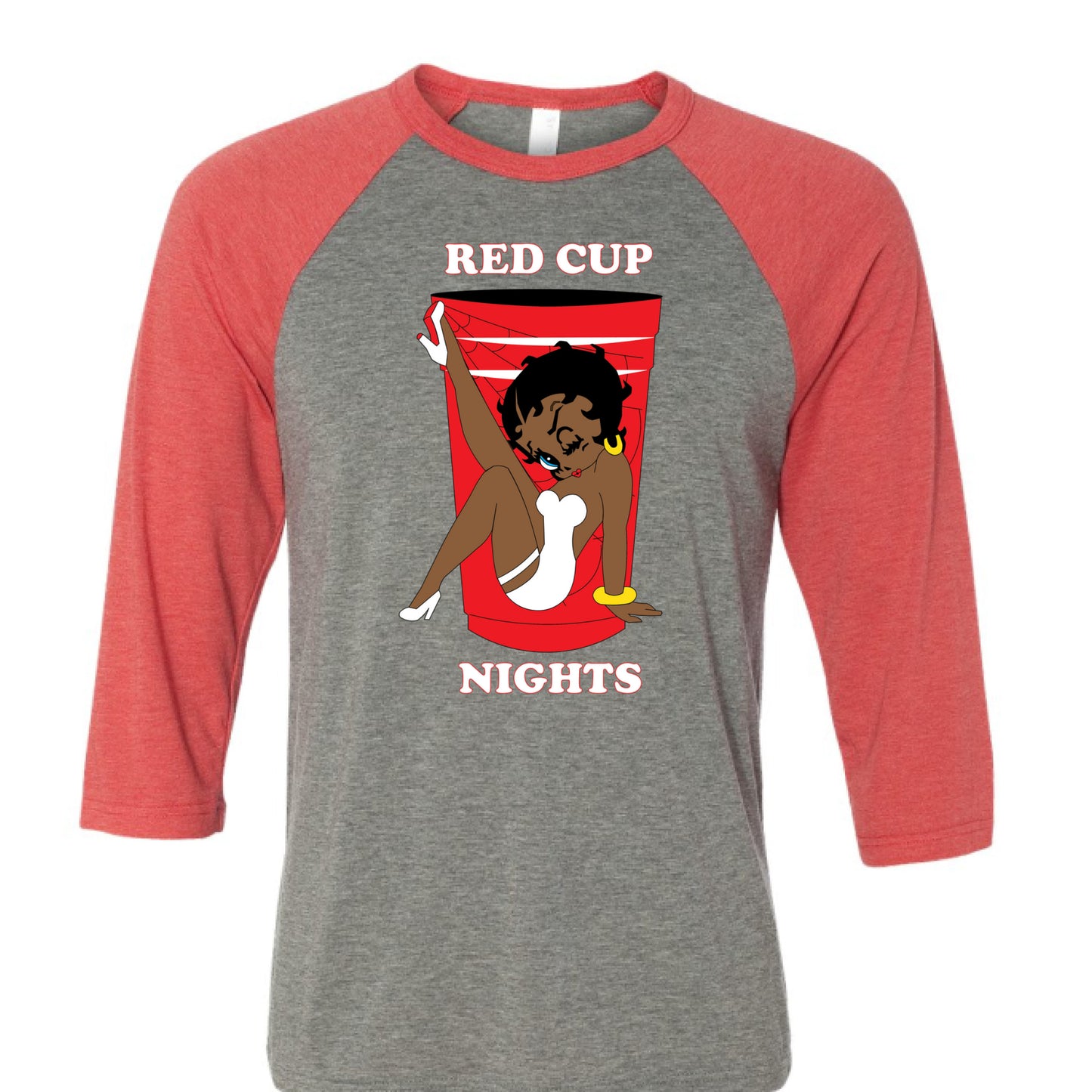 GREY/LT RED TRIBLEND - FRONT