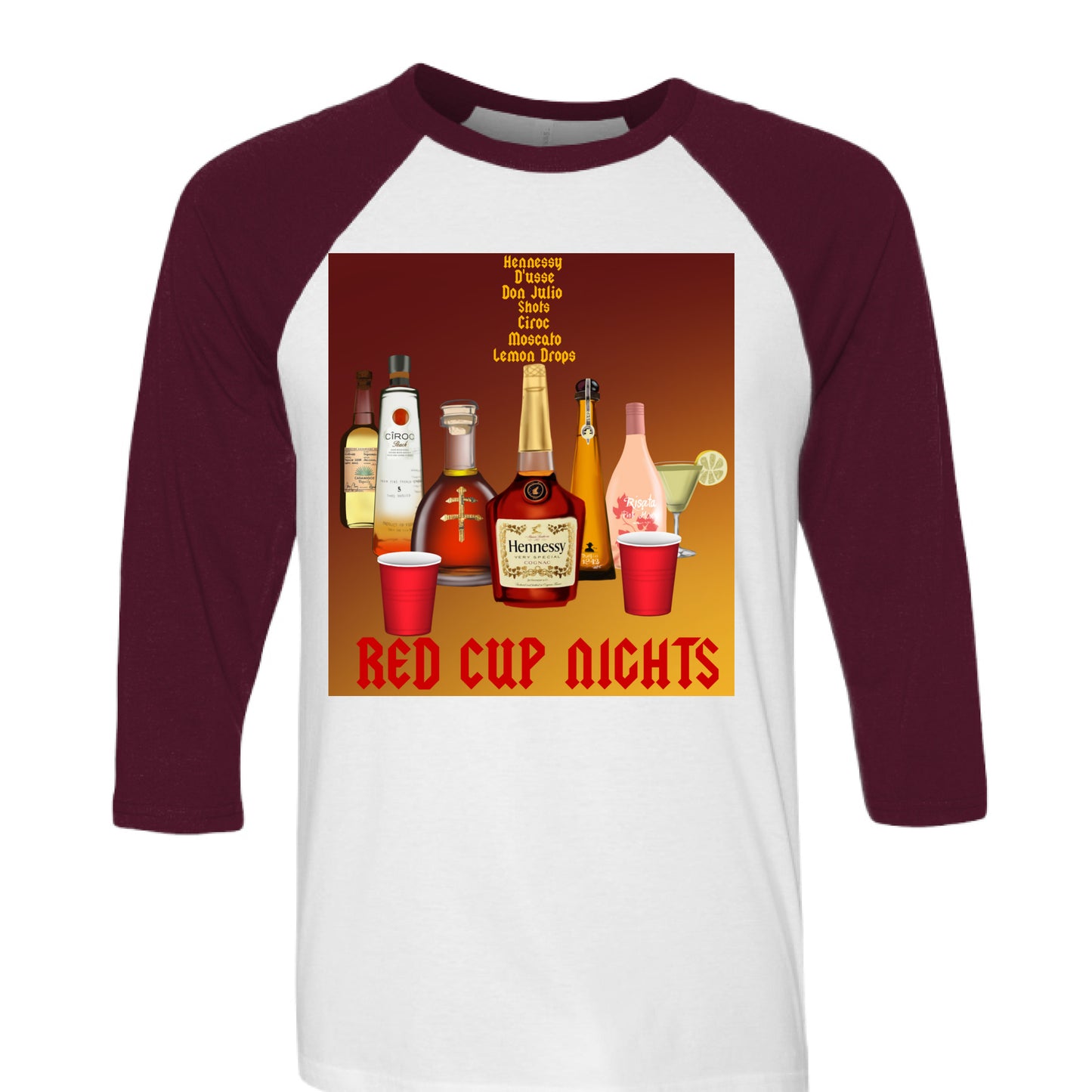 White/ Maroon - FRONT