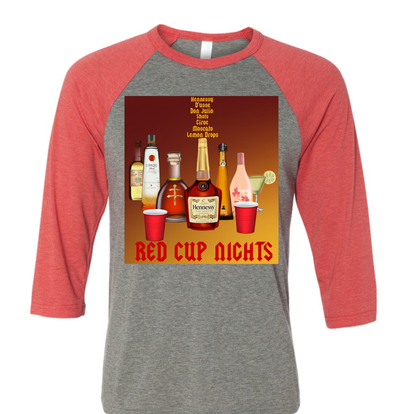 GREY/LT RED TRIBLEND - FRONT