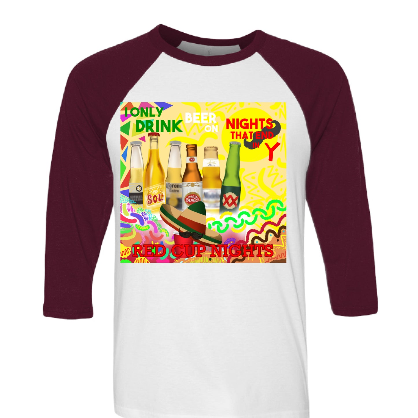 White/ Maroon - FRONT