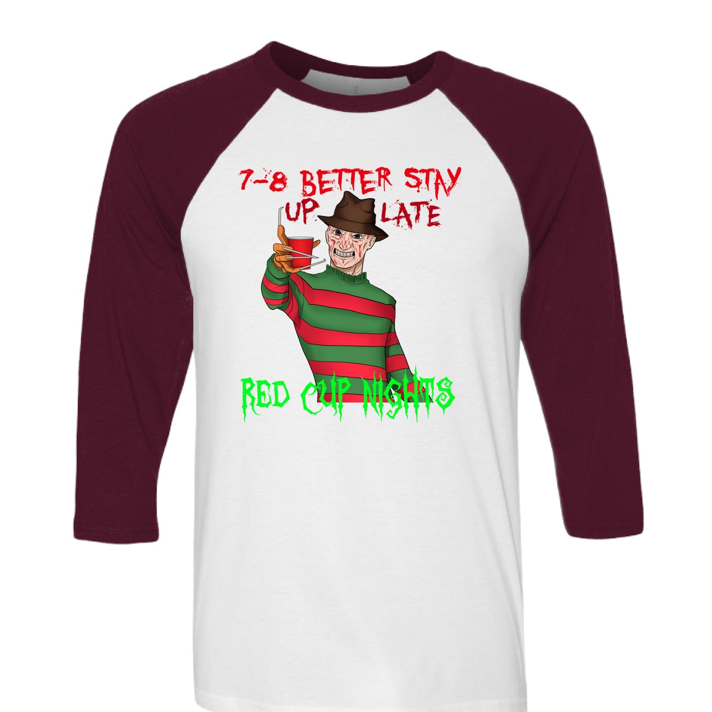White/ Maroon - FRONT