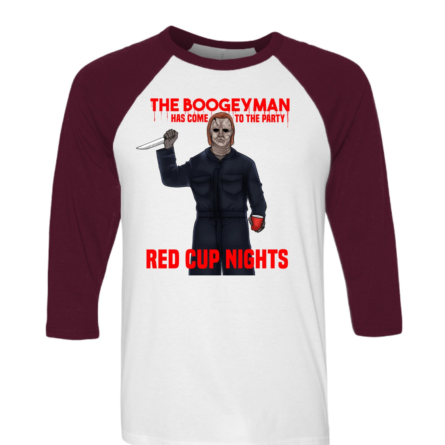 White/ Maroon - FRONT