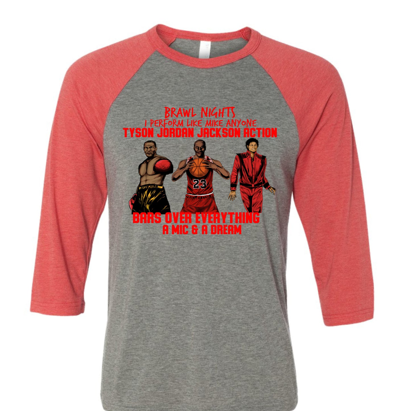 GREY/LT RED TRIBLEND - FRONT