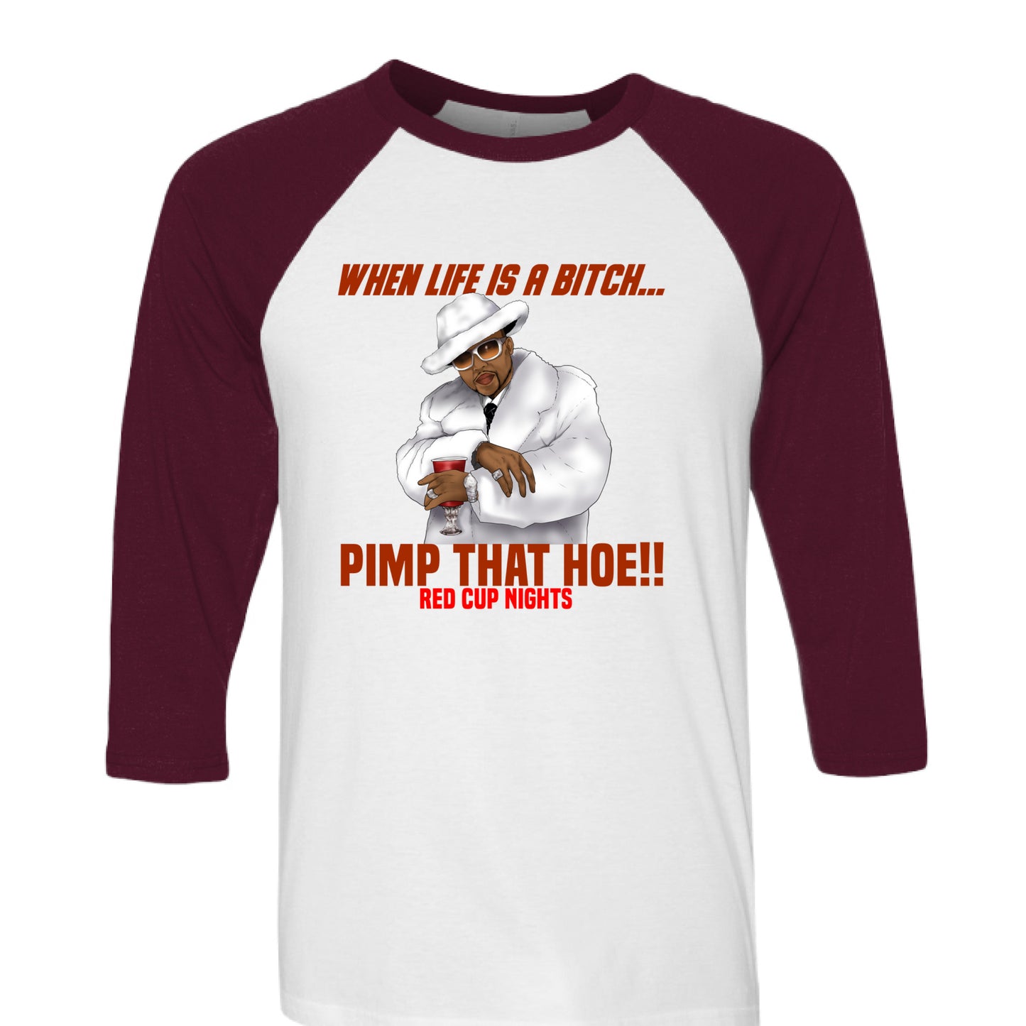 White/ Maroon - FRONT