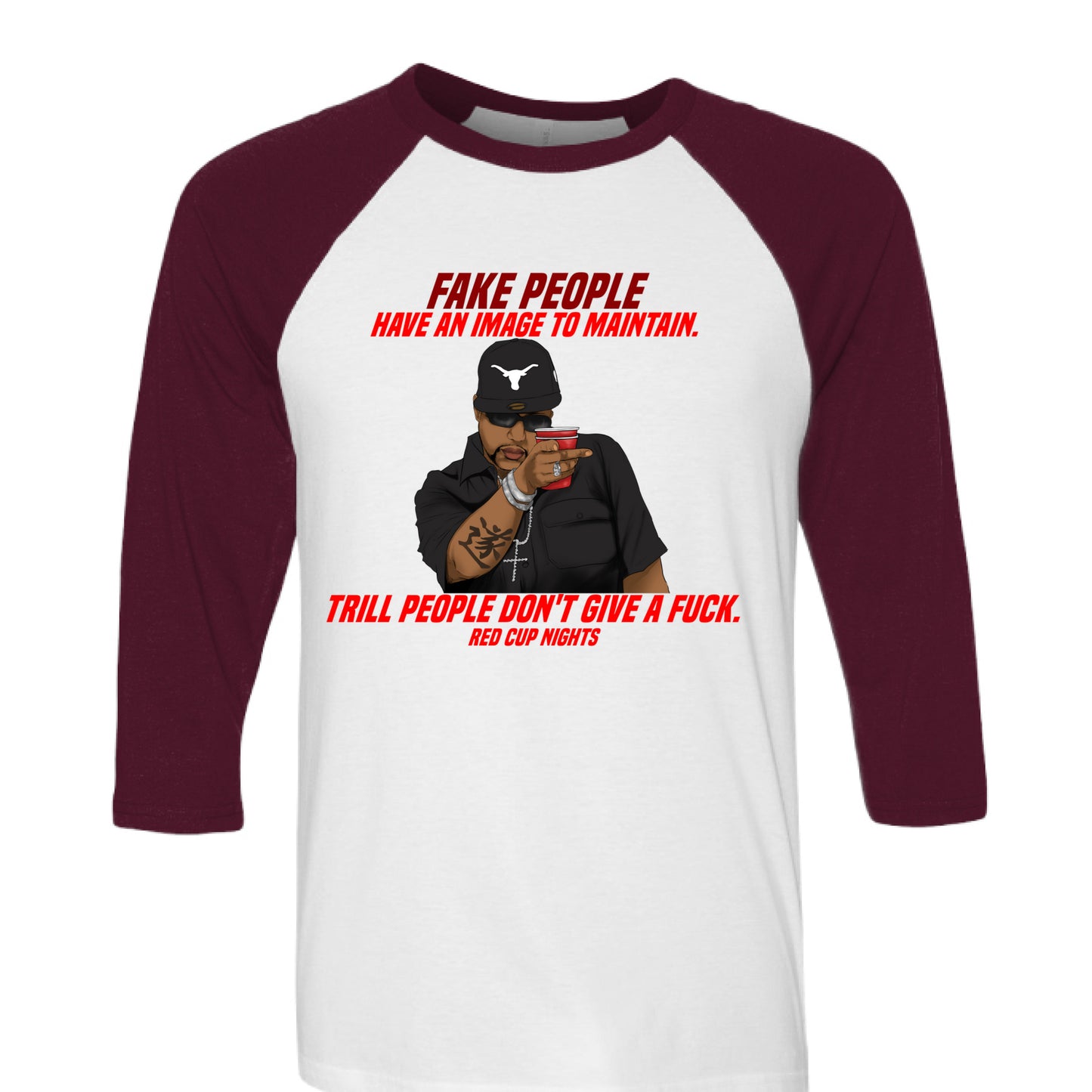 White/ Maroon - FRONT