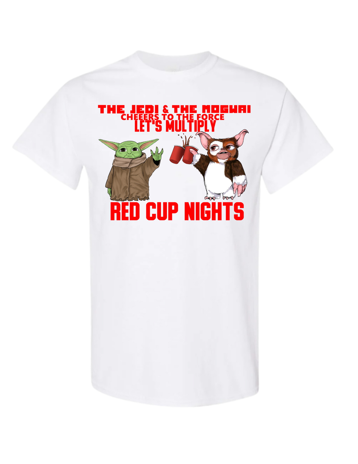 Unisex T-Shirt Yoda 'The Jedi and the Mogwai'