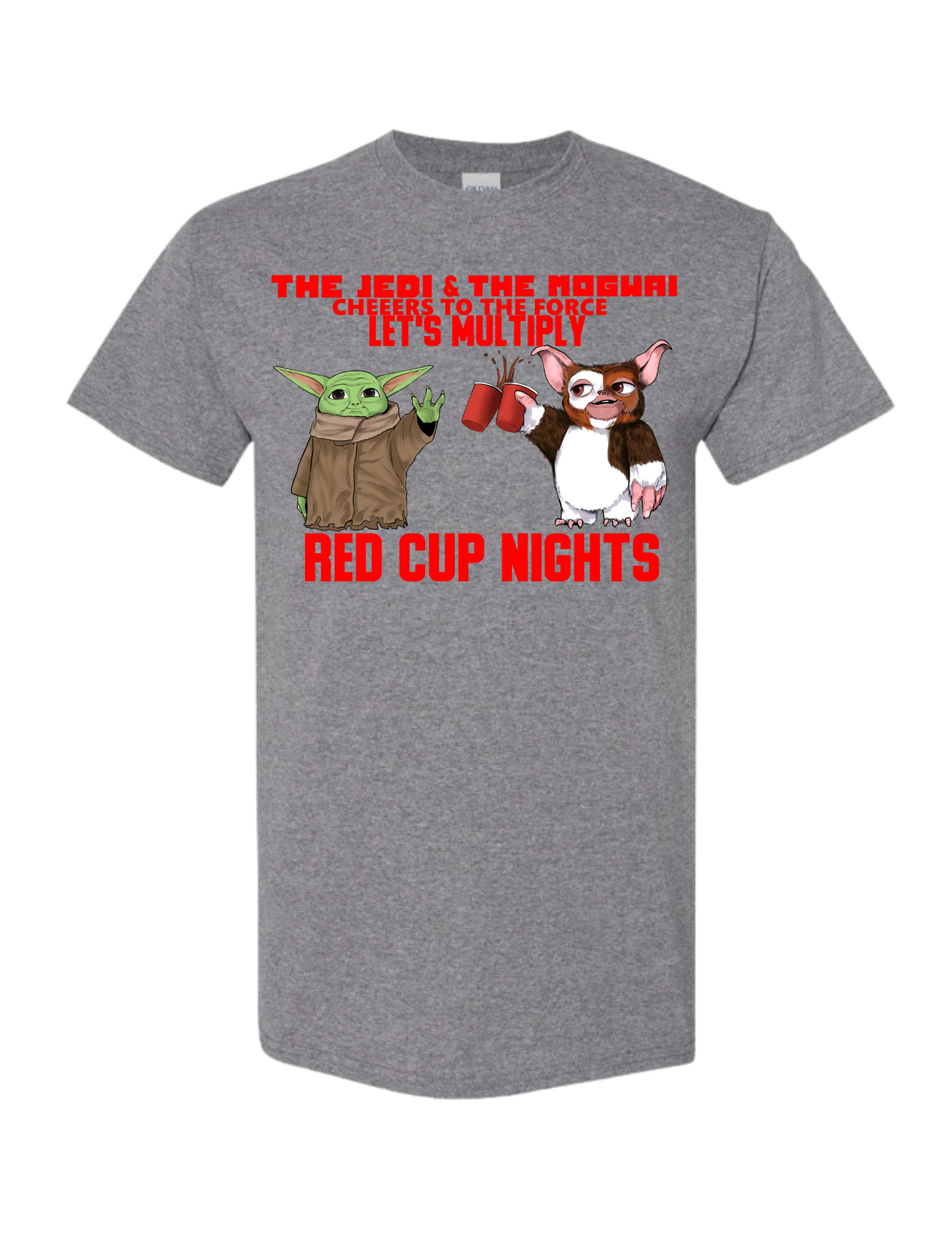 Unisex T-Shirt Yoda 'The Jedi and the Mogwai'