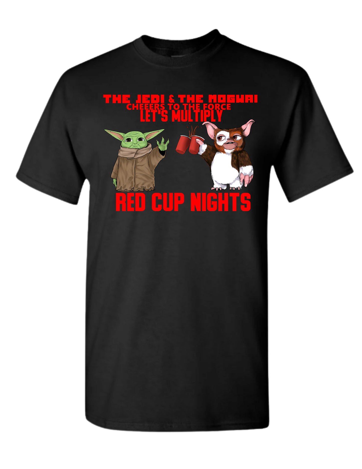 Unisex T-Shirt Yoda 'The Jedi and the Mogwai'