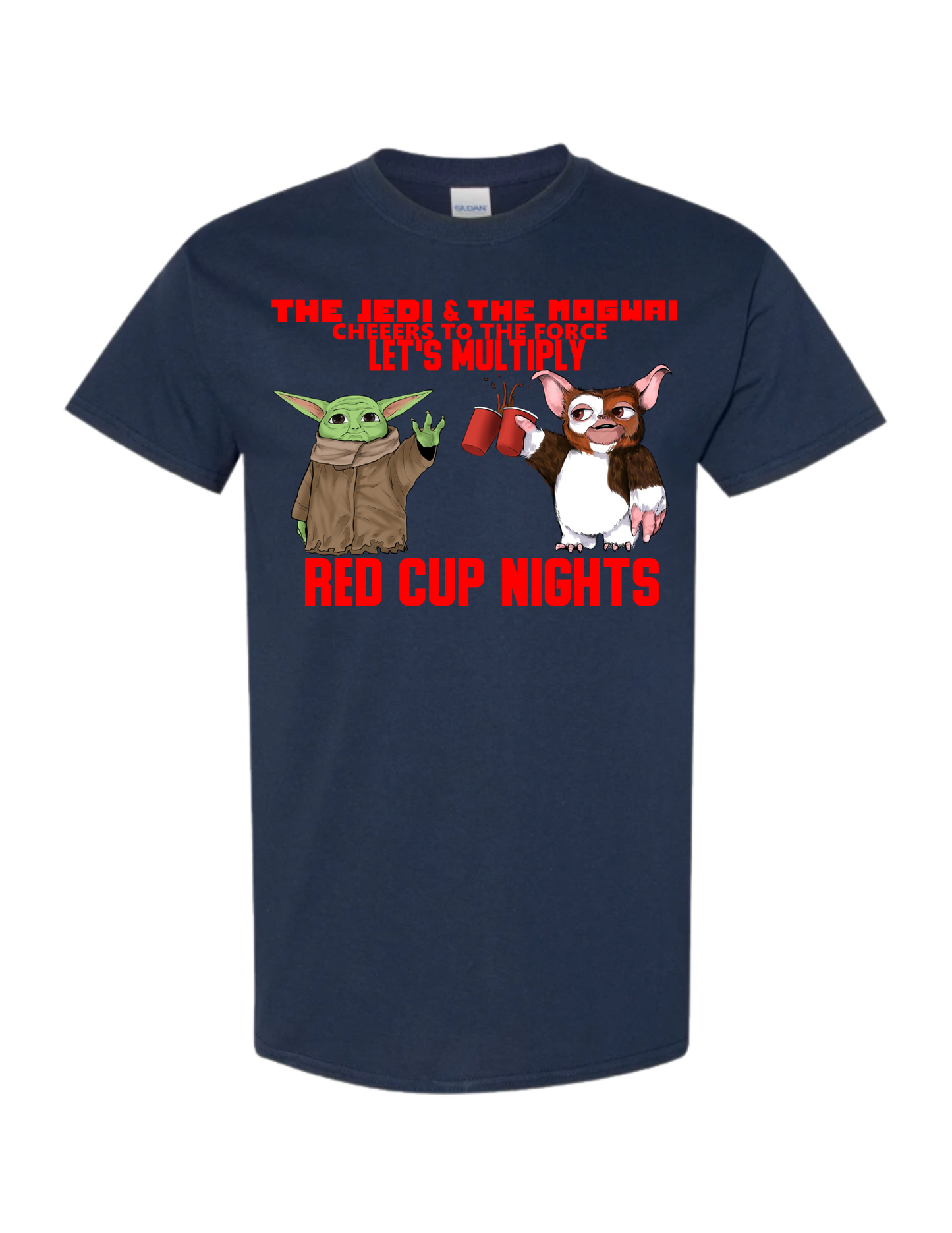 Unisex T-Shirt Yoda 'The Jedi and the Mogwai'