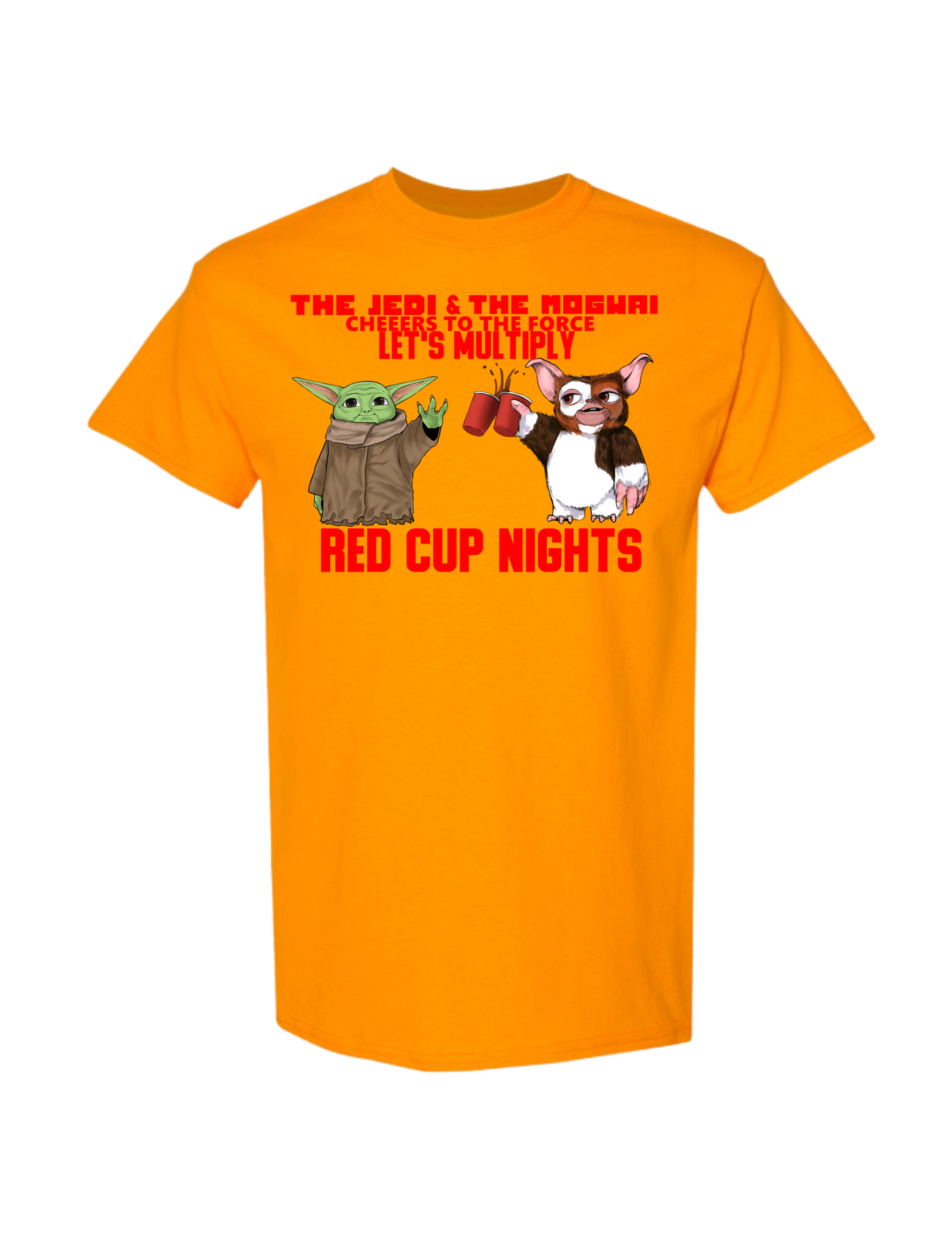Unisex T-Shirt Yoda 'The Jedi and the Mogwai'