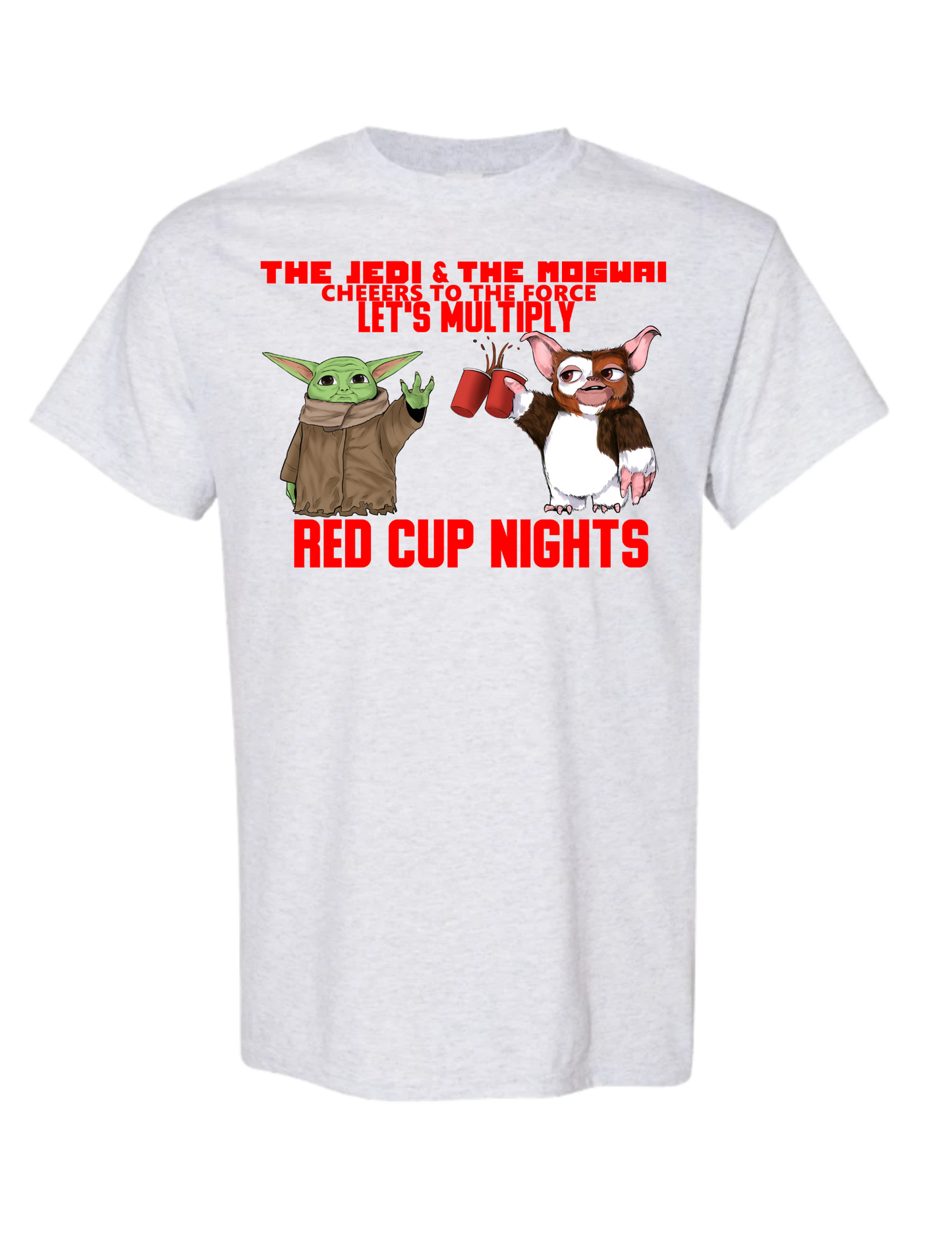 Unisex T-Shirt Yoda 'The Jedi and the Mogwai'