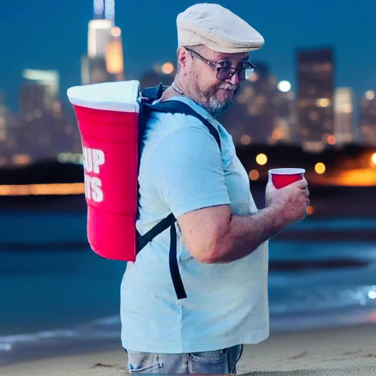 Large Red Cup Backpack