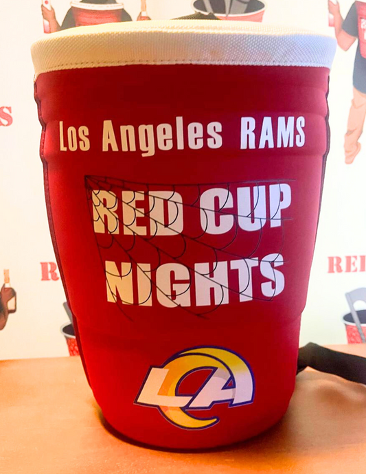Small Red Cup Backpack with Customized Sports Teams