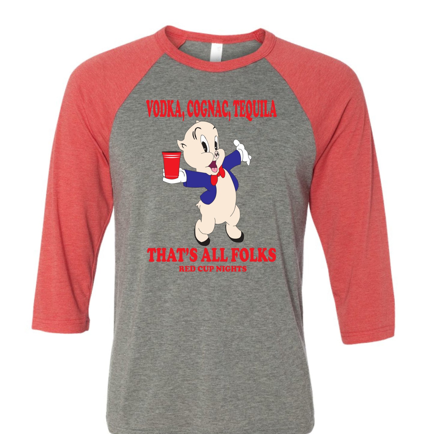 GREY/LT RED TRIBLEND - FRONT