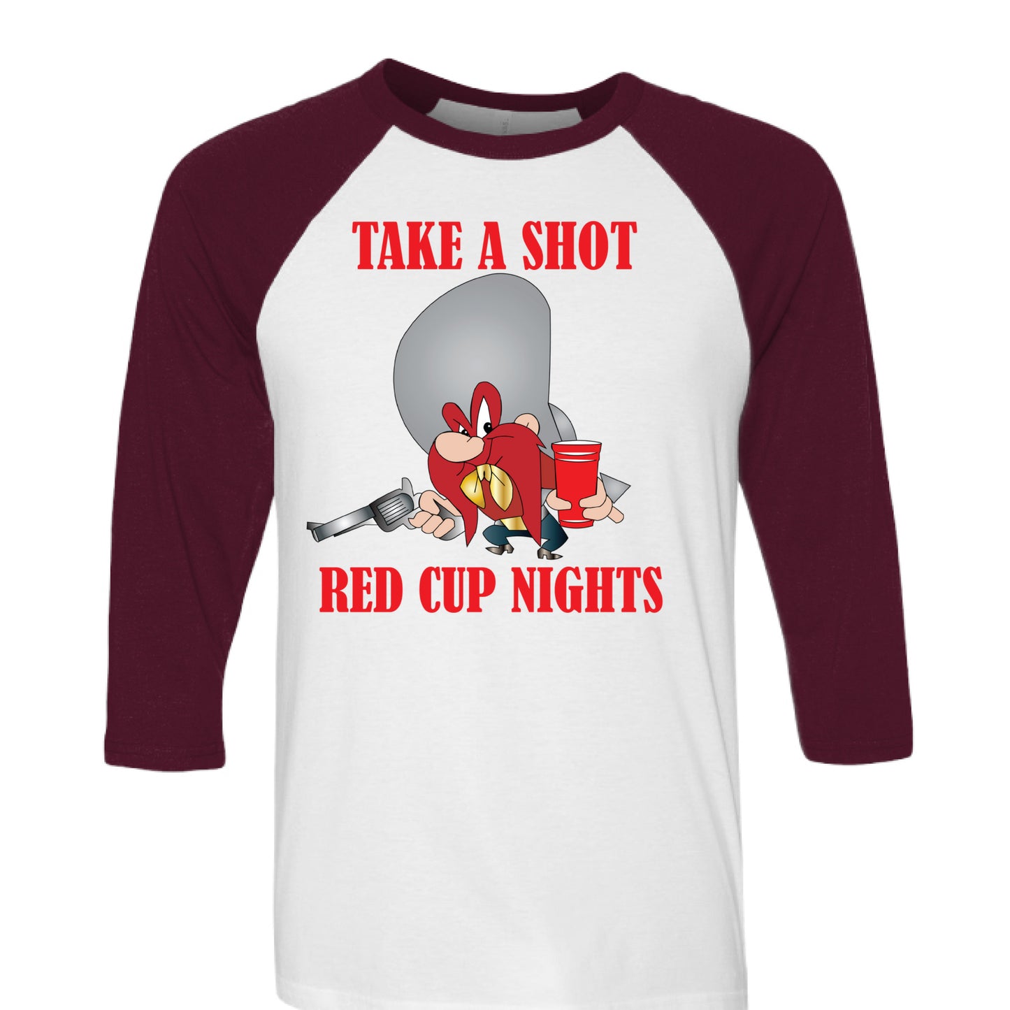 White/ Maroon - FRONT