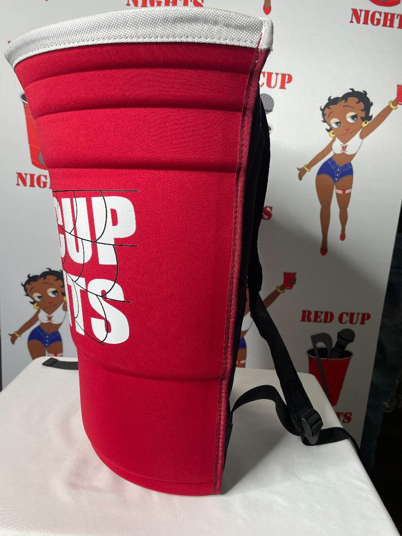 Large Red Cup Backpacks with Custom Sport Teams